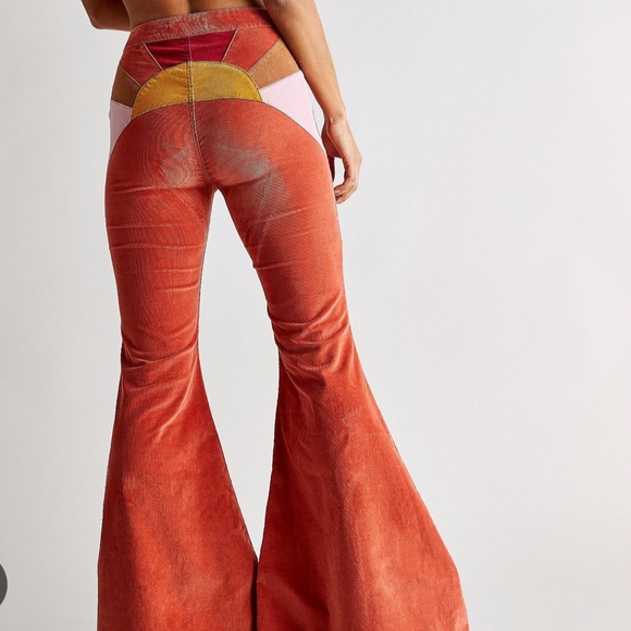 Free People Pants - We the Free Ray of Sunshine Flare Corduroy Pants